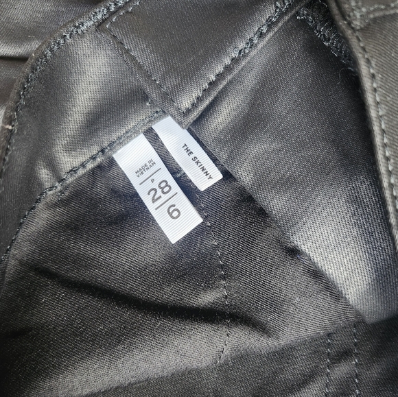 Loft The Skinny Faux Leather Black Jeans - Picture 5 of 5